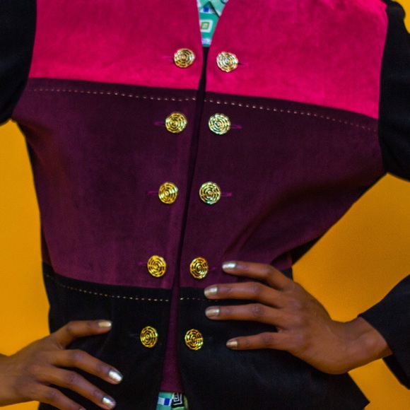 Vintage color block jacket styled by @thcbleulite - Picture 4 of 4
